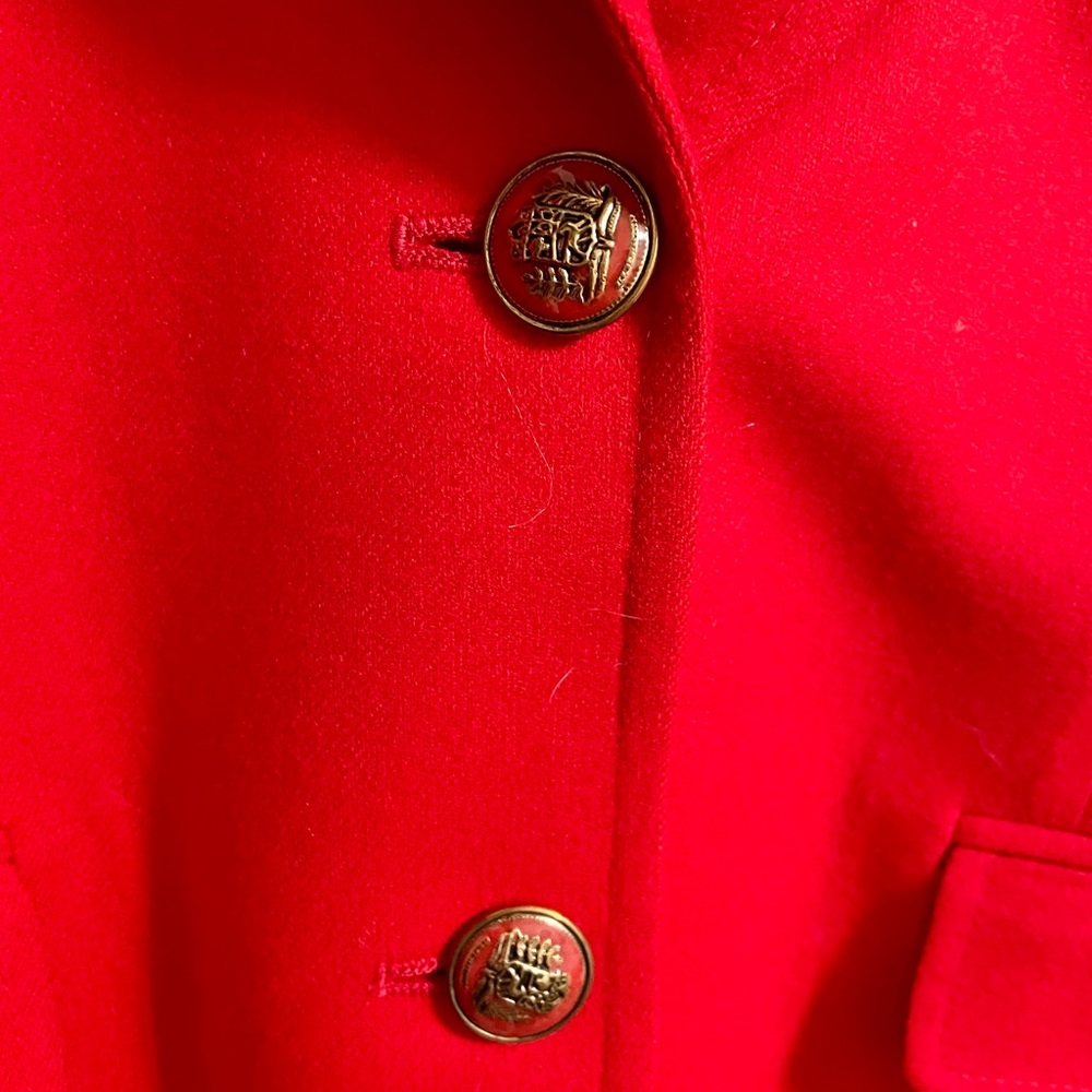 Pendleton Wool Blazer Below Hip Red Jacket - image 5
